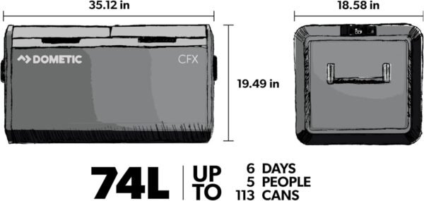 6145oXUoejL._AC_SL1500_ Dometic CFX3 75 Dual Zone Portable Refrigerator and Freezer review for Camping