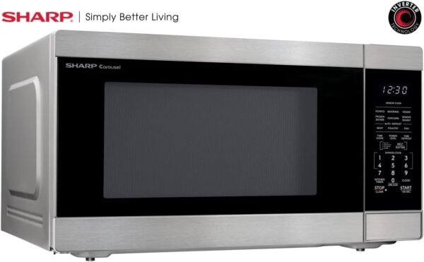 61C0Qu8e9ZL._AC_SL1440_ Sharp Countertop Microwave Oven SMC2266KS Review Powerful 1200W Performance and Family-Sized Capacity