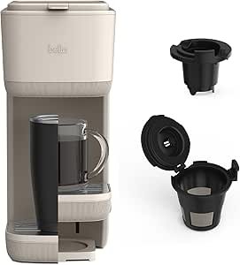 BELLA Single Serve Coffee Maker review compact design and versatile brewing options