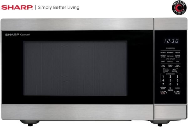 61b7VJJTldL._AC_SL1440_ Sharp Countertop Microwave Oven SMC2266KS Review Powerful 1200W Performance and Family-Sized Capacity