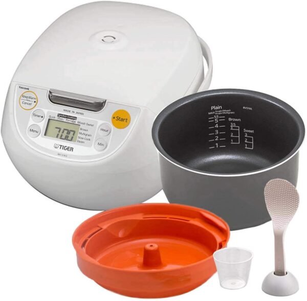 61cbViDWveL._AC_SL1200_ Tiger JBV-S10U rice cooker review compact design with versatile cooking options