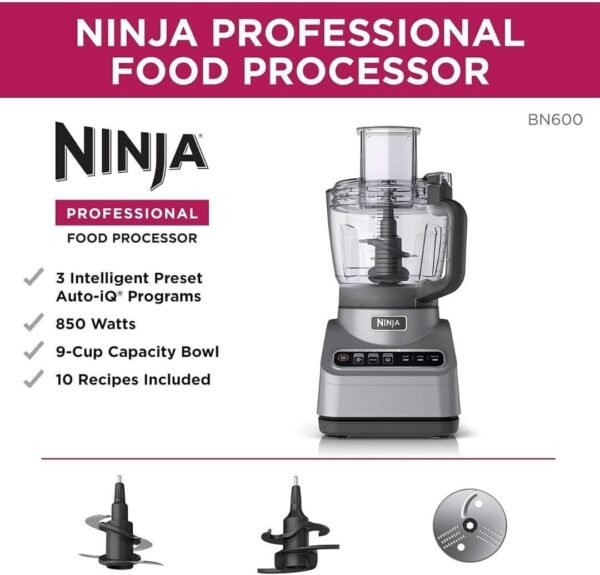61dx3NNowDL._AC_SL1080_ Ninja BN600 Food Processor Review Powerful Kitchen Appliance with Auto-iQ Programs