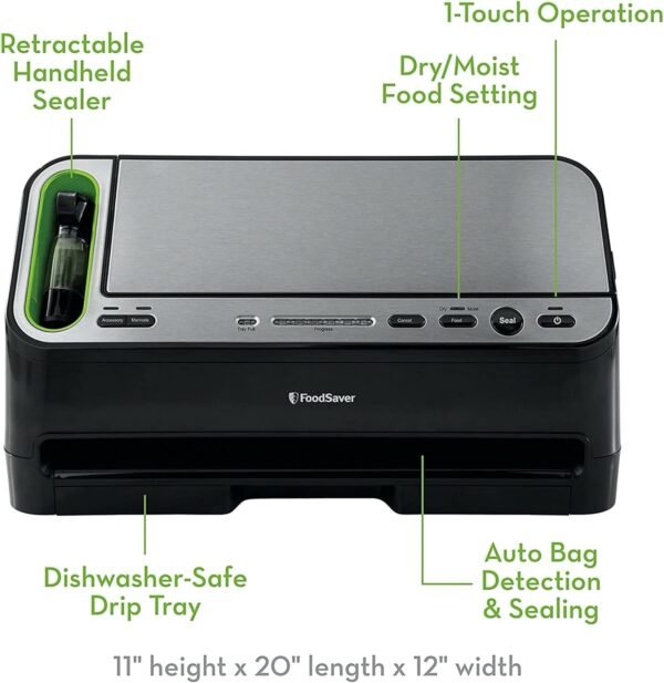 71Ax5pEwbKL._AC_SL1500_ Review of the FoodSaver V4400 Vacuum Sealer Machine for Kitchen Efficiency