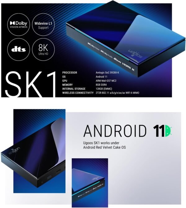 71G4KNWijYL._AC_SL1500_ Ugoos SK1 Android 11 Streaming Media Player Review 8K UHD Performance Insights