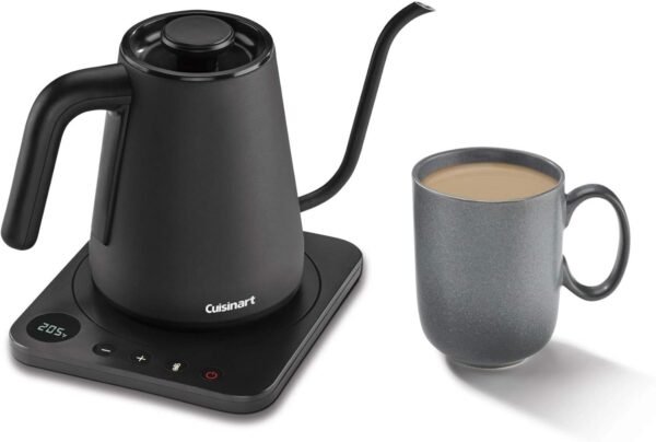 71Hv5f8V6OL._AC_SL1500_ Cuisinart Digital Gooseneck Kettle GK-1 review for precise pour control and quick heating