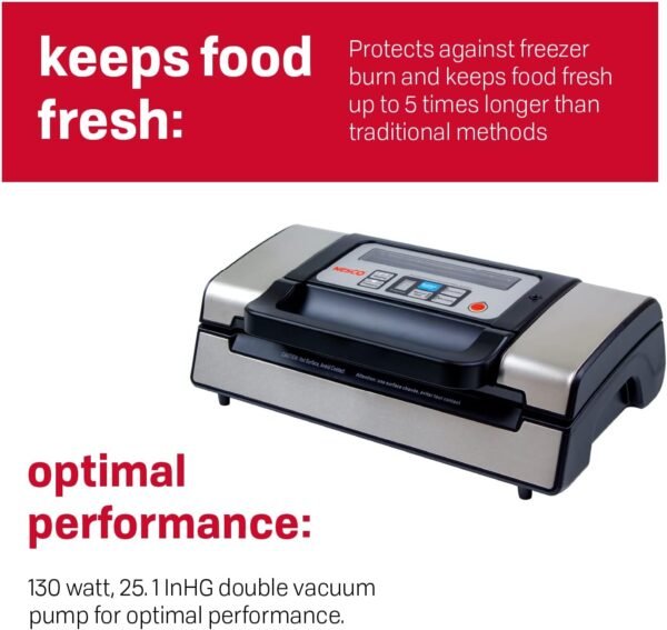 71IUbx-X7L._AC_SL1500_ Nesco VS-12 Vacuum Sealer Review Best Compact Kitchen Appliance for Freshness