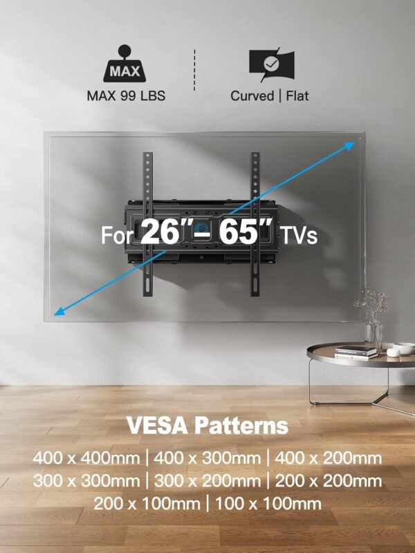 71N2IfQ3-HL._AC_SL1500_ Detailed Review of Pipishell TV Wall Mount for 26-65 Inch Screens
