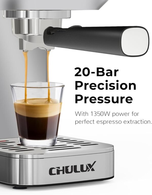 71QufJyC4L._AC_SL1500_ CHULUX Kompatto Espresso Machine review 20 Bar coffee maker with milk frother