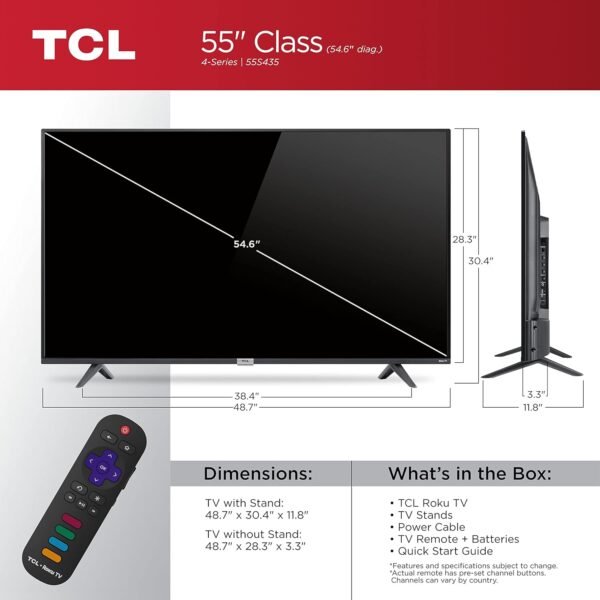 71ezFcQzdWL._AC_SL1500_ TCL 4-Series 55S435 4K UHD Smart TV review stunning features and performance