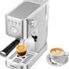 71mCIusfqL._AC_SY300_SX300_ CHULUX Kompatto Espresso Machine review 20 Bar coffee maker with milk frother