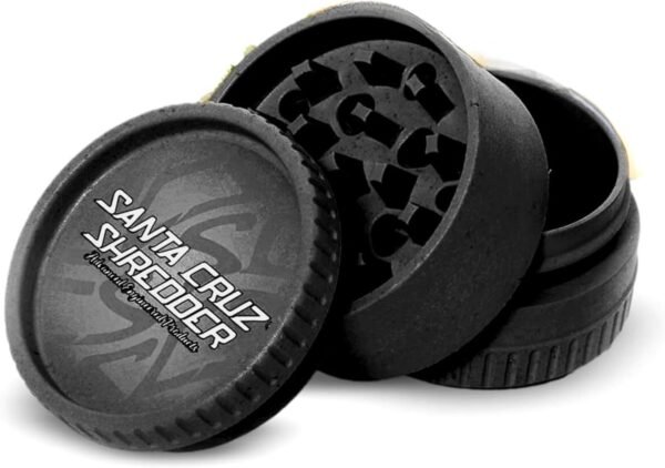71sHekdedgL._AC_SL1500_ Santa Cruz Shredder Grinder for Herbs review 3-Piece Knurled Top Black