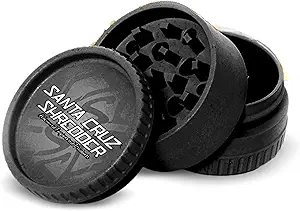 71sHekdedgL.__AC_SX300_SY300_QL70_FMwebp_ Santa Cruz Shredder Grinder for Herbs review 3-Piece Knurled Top Black