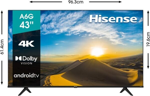 71xdMFo-xrL._AC_SL1500_ Hisense 43A6G 4K Ultra HD Android Smart TV review with Dolby Vision features