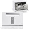 71ysTYx-rjL._AC_SL1500_ Farberware Compact Countertop Dishwasher FCD06SDWHT review ideal for small kitchens and RVs