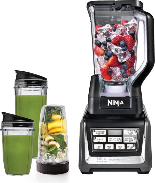 811OMvURKKL._AC_SL1500_ Ninja BL642 countertop blender review blending power, Auto-iQ tech, and to-go convenience