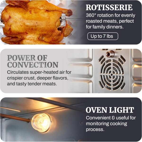 81BPhlR8dAL._AC_SL1500_ Elite Gourmet Toaster Oven Review 2024 45L Convection French Doors Stainless Steel