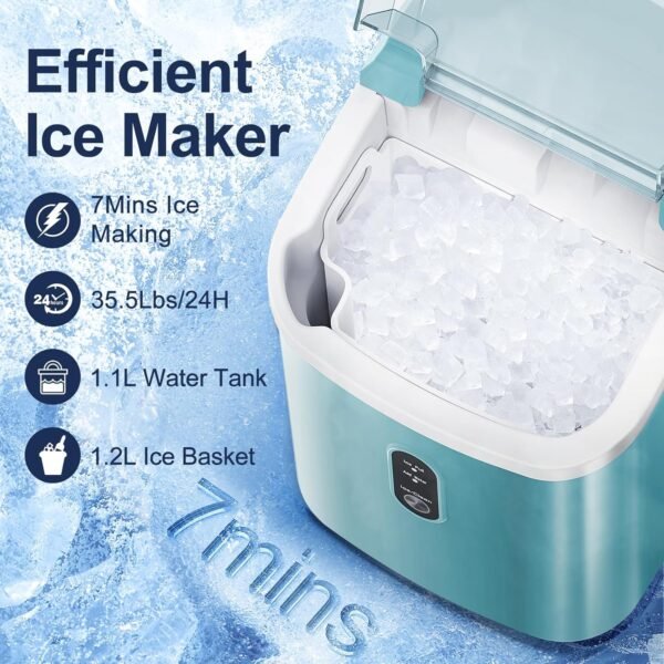 81BZaL5Bi7L._AC_SL1500_-1 ZAFRO Portable Ice Maker Review Fast Nugget Ice Machine for Home and Office