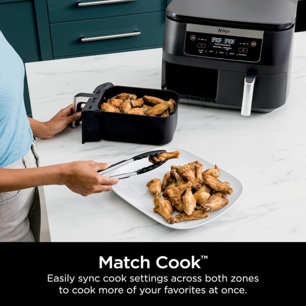 81V9DWgwbYL._AC_SL1500_ Ninja DZ090 Foodi 6 Quart Air Fryer Review DualZone Technology for Quick Meals
