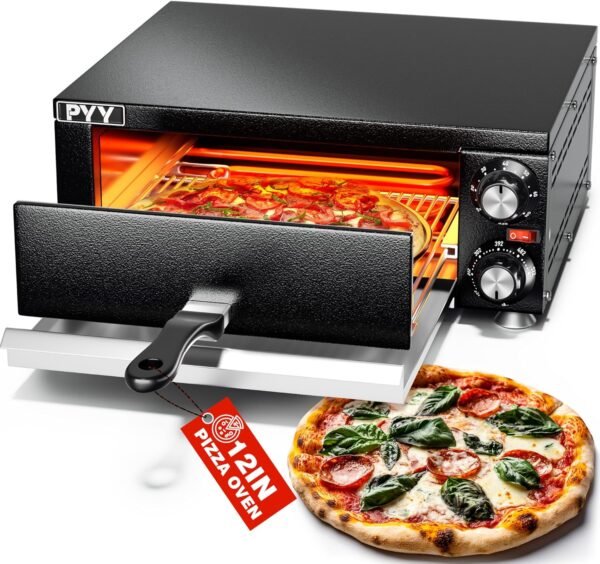 81VMcVTsnVL._AC_SL1500_ PYY Electric Pizza Oven Review 12 Inch Countertop Stainless Steel Pizza Maker