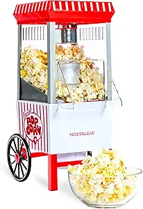 81alKdH1EzL.__AC_SX300_SY300_QL70_FMwebp_ Nostalgia Vintage Hot-Air Popcorn Maker Review Healthy Snack Machine Perfect for Movie Nights