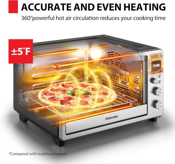 81dNH6n3pRL._AC_SL1500_ Toshiba Air Fryer Toaster Oven Review 12-in-1 Versatility and Large Capacity