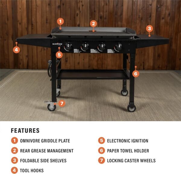 81j5mtR0IjL._AC_SL1500_ Blackstone 1554 36 Inch Omnivore Griddle review for outdoor cooking enthusiasts