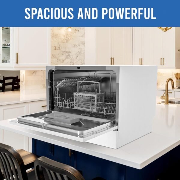 81zqeIi52ZL._AC_SL1500_ Farberware Compact Countertop Dishwasher FCD06SDWHT review ideal for small kitchens and RVs